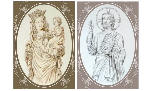 CARTES N-D DE PARIS / BEAU DIEU D'AMIENS