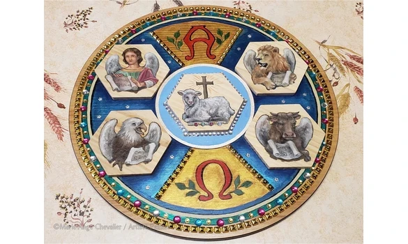 L'AGNEAU & les 4 VIVANTS - Original