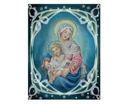 VIERGE à L'ENFANT - Carte/Signet