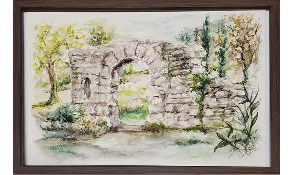 PORTE EN RUINE - Original