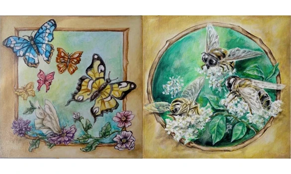 ABEILLES/PAPILLONS - Originaux