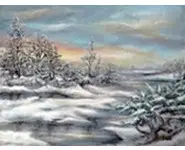 PAYSAGE ENNEIGÉ AUX BORDS DE LOIRE