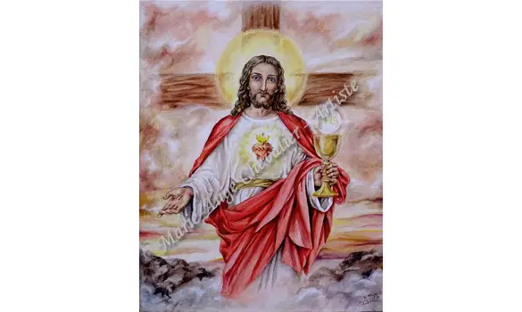 CŒUR EUCHARISTIQUE de JÉSUS - Original