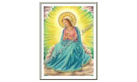 CARTE VIERGE en PRIERE