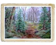 CHEMIN DANS LA FORÊT - Reproduction